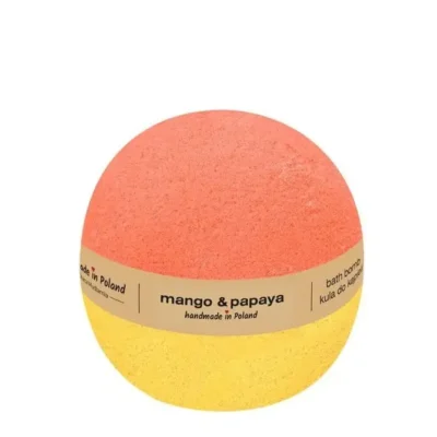 mango y papaya bomba de baño