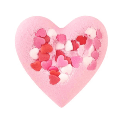 CORAZÓN DE PÉTALOS DE ROSA, Bomba de Baño